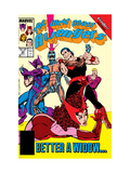 Avengers West Coast 44 Cover: Scarlet Witch, Wonder Man, Hawkeye and Vision Prints by Byrne John