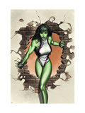 She-Hulk #1 Cover: She-Hulk Plakater af Adi Granov She-Hulk #1 Cover: She-Hulk Plakater af Adi Granov