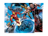 The Mighty Avengers #9 Group: Iron Man, Ms. Marvel and Dr. Doom Bilder av Mark Bagley The Mighty Avengers #9 Group: Iron Man, Ms. Marvel and Dr. Doom Bilder av Mark Bagley