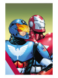 The Amazing Spider-Man 599 Cover: American Son and Iron Patriot Affiches par Phil Jimenez