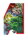Avengers: Earths Mightiest Hero 1 Cover: Hulk, Iron Man, Thor, Ant-Man, Wasp and Avengers Prints by Kolins Scott