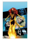 X-Men: Phoenix - Endsong 2 Cover: Phoenix, Beast, Emma Frost, Cyclops and Wolverine Poster by Land Greg