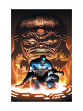Captain America And The Falcon #8 Cover: Captain America and Modok Posters av Joe Bennett