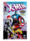 Uncanny X-Men 268 Cover: Black Widow, Wolverine and Captain America Posters by Lee Jim