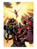 Ultimate X-Men 93 Cover: Wolverine, Phoenix, Apocalypse and Onslaught Poster von Salvador Larroca