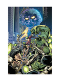 Fantastic Force #3 Cover: Ego, Hulk and Wolverine Plakater av Bryan Hitch