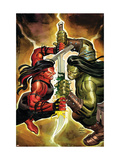 Incredible Hulk 607 Cover: Red She-Hulk and Skaar Poster von Romita Jr. John