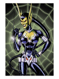 Spider-Girl 79 Cover: Elan DeJunae Crouching Affiche par Ron Frenz