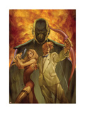 New Avengers: The Reunion 3 Cover: Mockingbird, Hawkeye and Super Skrull Affiches par Chen Jo