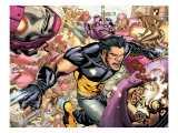 Ultimate X-Men 85 Group: Storm, Wolverine and Sentinel Print by Paquette Yanick