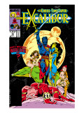 Excalibur 16 Cover: Nightcrawler, Phoenix, Shadowcat and Kymri Posters by Davis Alan