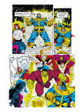 Infinity Gauntlet 6 Group: Thanos, Hulk, Thor and Dr. Strange Posters by George Perez