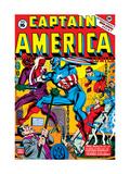 Captain America 16 Cover: Captain America, Red Skull and Bucky Fighting Posters by Avison Al