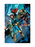 Nomad: Girl Without a World 4 Group: Nomad, Patriot, Hawkeye, Wiccan, Hulkling and Speed Prints by Baldeon David