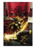 Beta Ray Bill: Godhunter 1 Cover: Beta-Ray Bill and Galactus Poster by Patrick Zircher