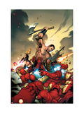 The Mighty Avengers 4 Cover: Ares and Iron Man Prints by Frank Cho