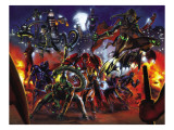 Secret War 3 Group: Scorpion, Shocker, Hobgoblin, Doctor Octopus and Grim Reaper Prints