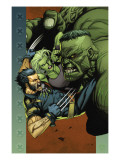 Ultimate Wolverine vs. Hulk 4 Cover: Wolverine, Hulk and She-Hulk Posters par Yu Leinil Francis