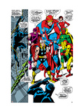 Giant-Size Avengers #1 Group: Thor, Captain America, Hawkeye, Black Panther and Vision Posters tekijänä John Buscema Giant-Size Avengers #1 Group: Thor, Captain America, Hawkeye, Black Panther and Vision Posters tekijänä John Buscema