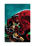 Hulk 15 Cover: Elektra and Rulk Art par Ian Churchill