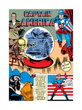 Captain America Comics 1 Cover: Captain America, Bucky, Sando and Omar Prints by Jack Kirby