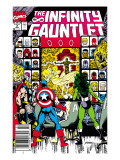 Infinity Gauntlet 2 Cover: Captain America, Thor and She-Hulk Prints by George Perez