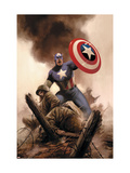 Captain America Theater Of War: America The Beautiful 1 Cover: Captain America Posters by Epting Steve