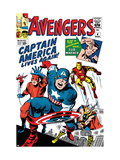 Avengers Classic #4 Cover: Captain America, Iron Man, Thor, Giant Man and Wasp Plakaty autor Jack Kirby Avengers Classic #4 Cover: Captain America, Iron Man, Thor, Giant Man and Wasp Plakaty autor Jack Kirby