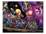 Exiles 69 Group: Colossus, Nightcrawler, Wolverine, Storm, Cyclops, Sentinel and X-Men Art by Pelletier Paul