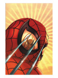 Marvel Age Team Up 2 Cover: Spider-Man and Wolverine Charging Art by Kolins Scott