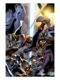 Spider-Man: Breakout 5 Cover: Spider-Man, Vector, Vapor and Captain America Crouching Prints by Manuel Garcia