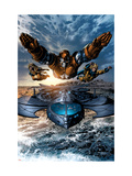 Dark Avengers 2 Group: Iron Patriot, Ms. Marvel and Sentry Poster von Mike Deodato Jr.