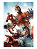 Avengers vs. Atlas #2 Group: Captain America, Thor, Iron Man, Wasp and Giant Man Pôsters por Gabriel Hardman