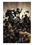 X-Force 2 Cover: X-23, Warpath and Wolverine Kunst von Clayton Crain