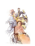X-Men: Odd Men Out Cover: Xavier, Charles, Beast, Cyclops, Wolverine, Grey and Jean Prints by Eric Nguyen