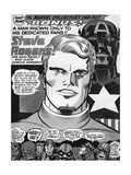 Captain America Bicentennial Battles Headshot: Captain America, Marvel Comics and X-Men Posters by Jack Kirby