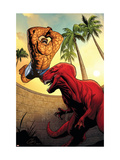 Marvel Adventures Fantastic Four 41 Cover: Thing and Devil Dinosaur Affiches par Henry Clayton