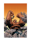 Marvel Knights 4 10 Cover: Thing Fighting Prints by MCNiven Steve