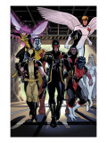 X-Men Legacy Annual 1 Group: Cyclops, Wolverine, Nightcrawler and Angel Prints by Daniel Acuna