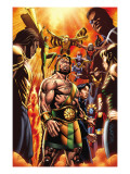Incredible Hercules 129 Cover: Hercules, Cho, Amadeus, Banshee, Vision, Ant-Man and Wasp Prints by David Williams