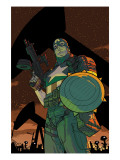 New Invaders 7 Cover: Captain America Art by Smith C.P.