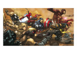 Ultimates #3 Cover: Captain America Julisteet tekijänä Joe Madureira Ultimates #3 Cover: Captain America Julisteet tekijänä Joe Madureira