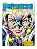 The Uncanny X-Men 213 Headshot: Psylocke and Cerebro Posters by Davis Alan