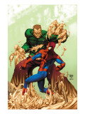 Marvel Age Spider-Man 17 Cover: Spider-Man and Sandman Art by Roger Cruz