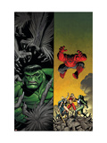 Hulk 7 Cover: Hulk and Rulk Prints by Arthur Adams