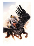 Captain Britian And MI:13 7 Cover: Black Knight Prints by Bryan Hitch