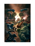 New Avengers 43 Cover: Captain America, Thor and Black Panther Affiches