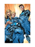 Ultimate Fantastic Four 41 Group: Human Torch, Mr. Fantastic, Invisible Woman and Thing Poster by Mark Brooks