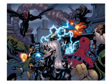 Marvel Knights Spider-Man 10 Group: Spider-Man, Black Cat, Green Goblin, Lizard and Vulture Print