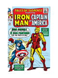 Tales Of Suspense 59 Cover: Iron Man and Captain America Charging Art by Don Heck